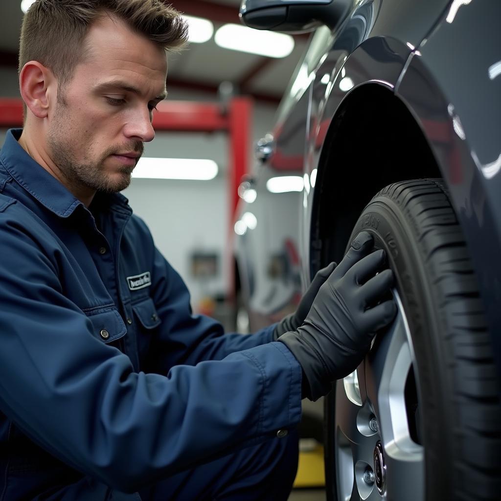 Andy's Auto Service Lebanon PA Technician Working