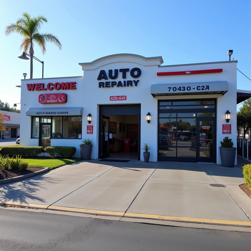 Modern and inviting auto repair shop exterior in Antioch