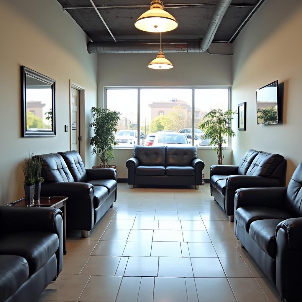 Comfortable waiting area in an Antioch auto service center