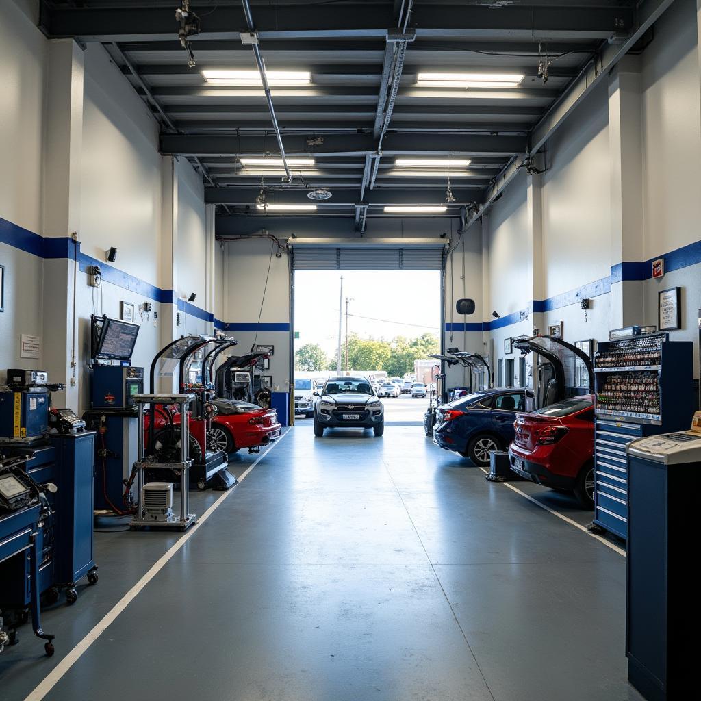 Modern and Well-Equipped Workshop at Apex Auto Service Centre Myaree