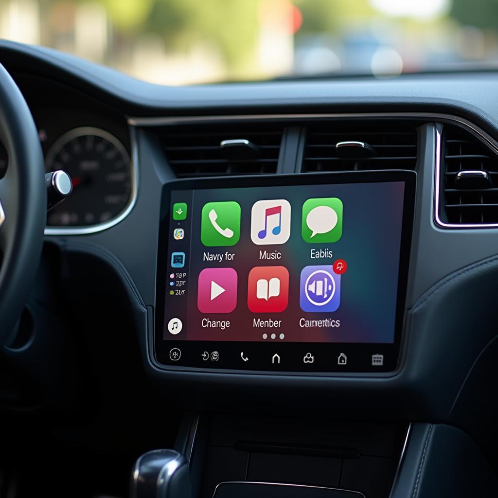 Apple CarPlay dashboard display