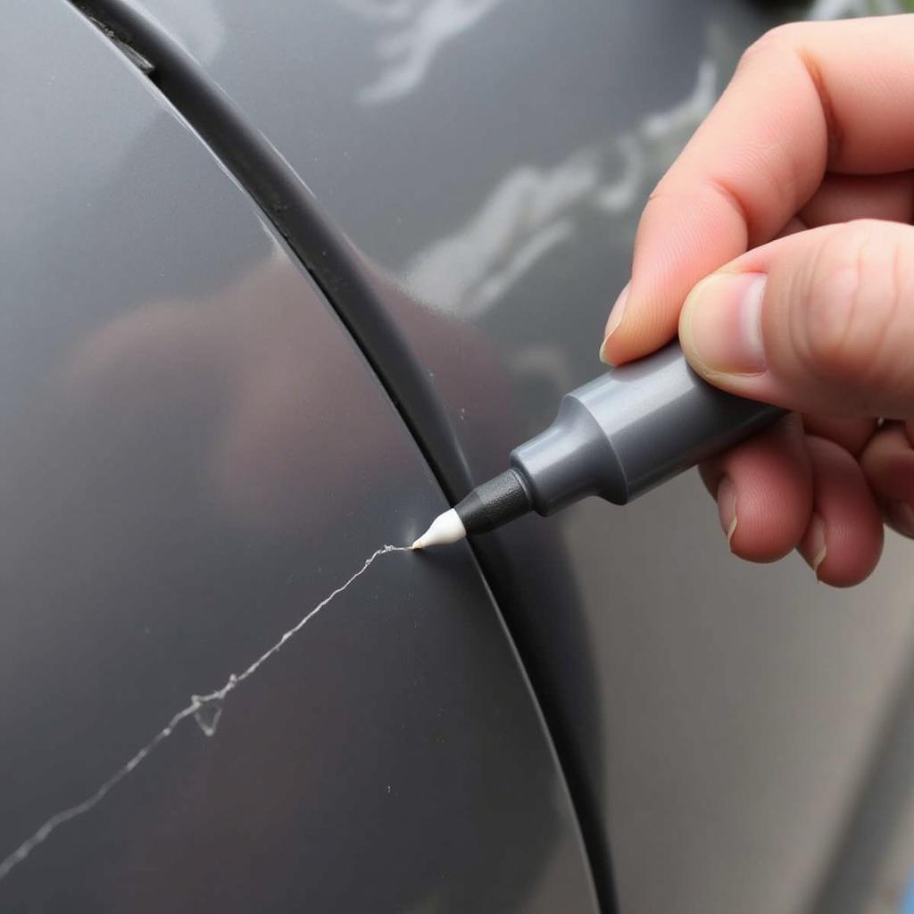 Applying Car Scratch Repair Pen Correctly