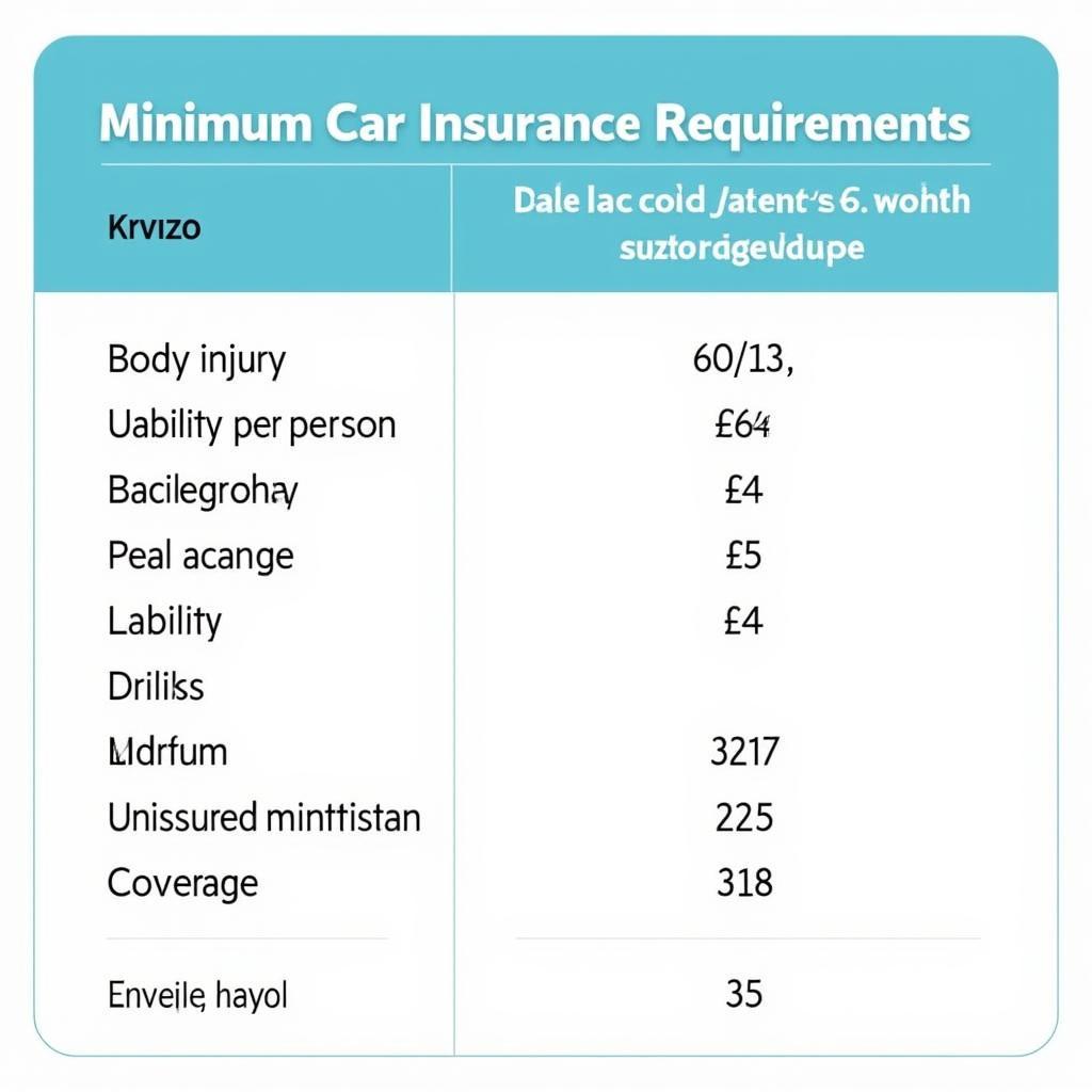 Arizona Auto Insurance Minimum Requirements