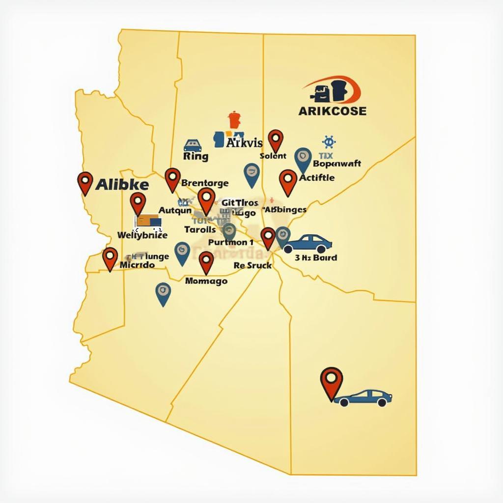 Arizona Auto Parts Market Map