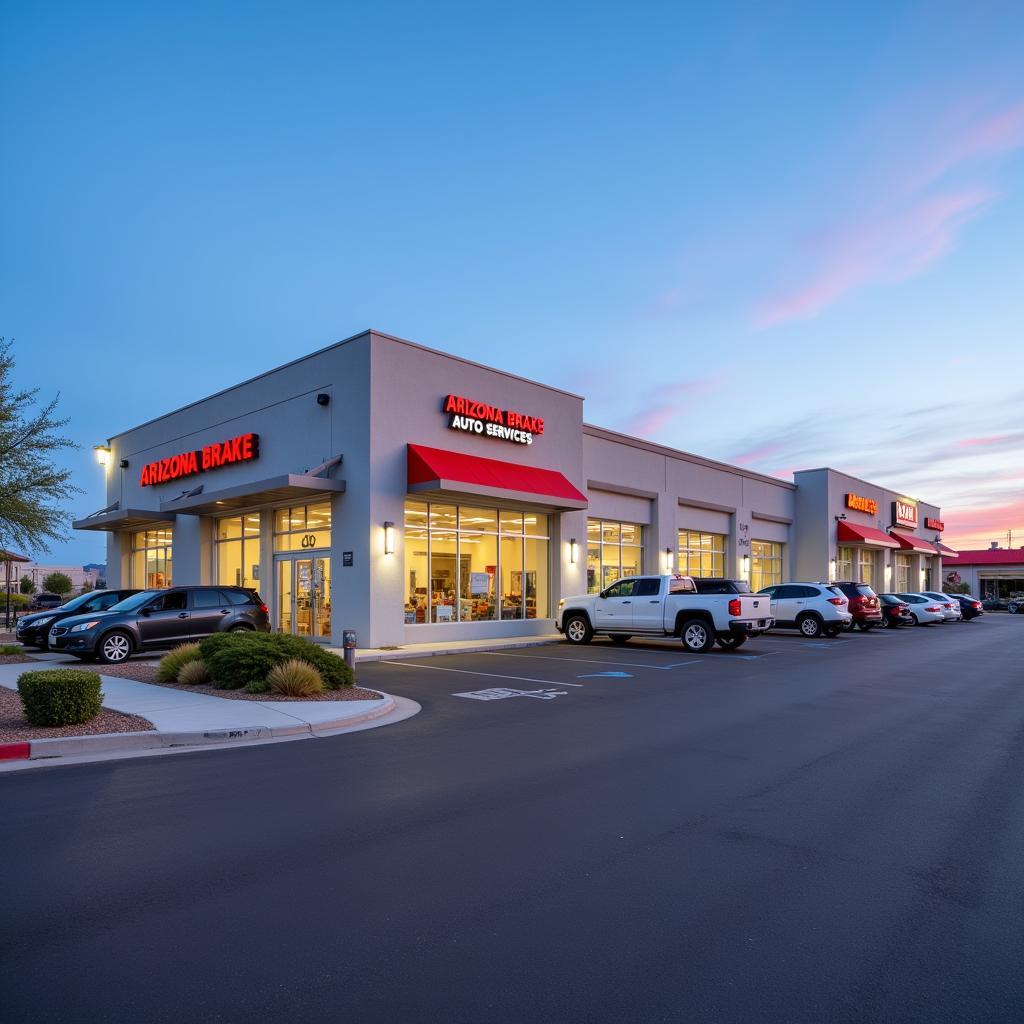 Modern Auto Repair Shop Exterior