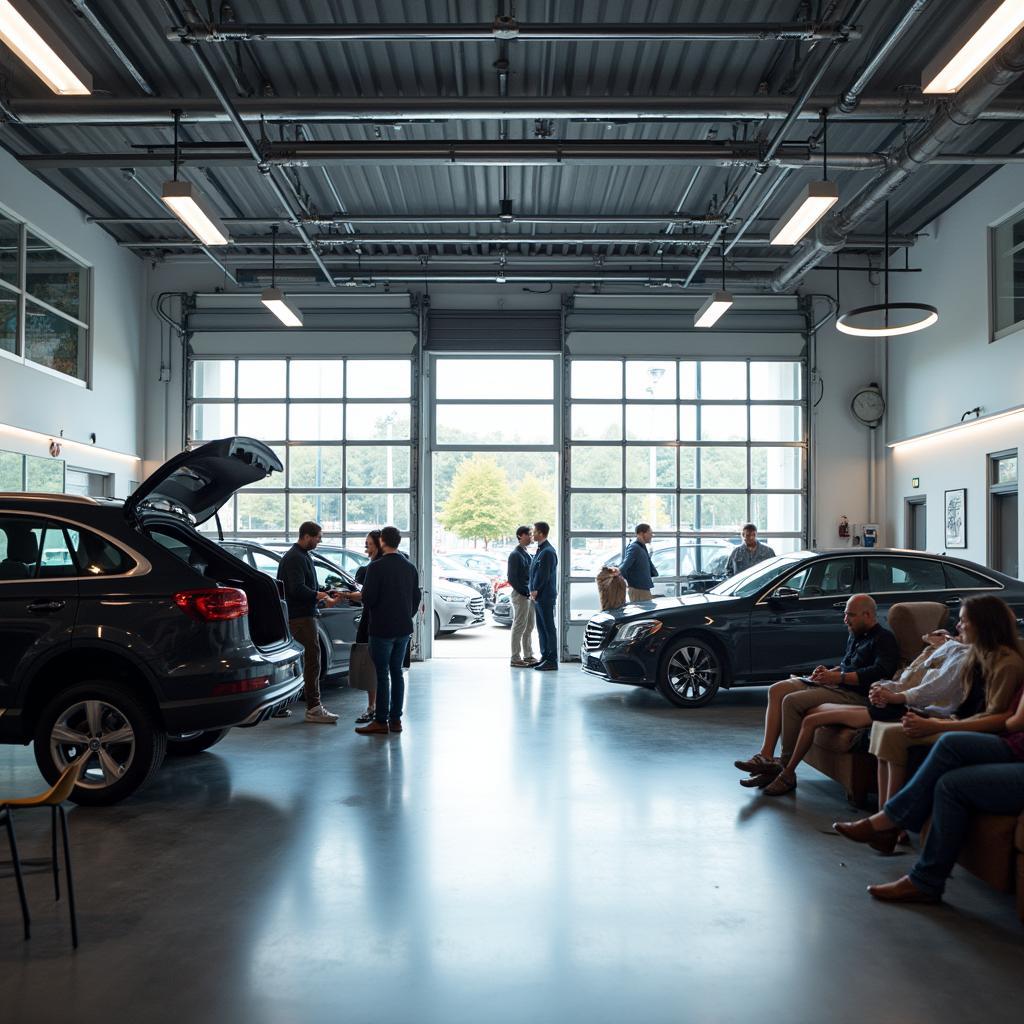 Modern and well-equipped Armstrong Auto Services garage