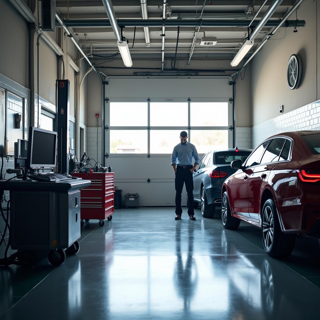 Modern Service Bay at Arnies