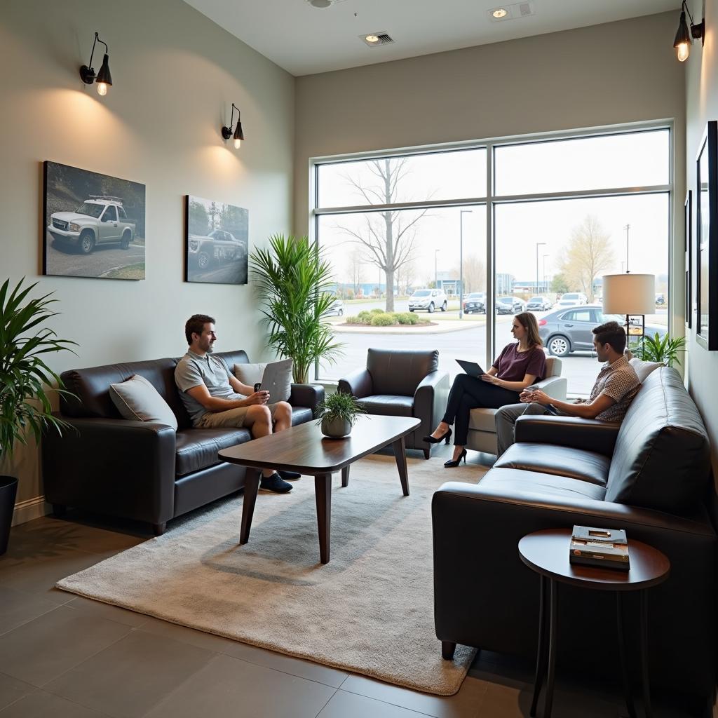 Comfortable and inviting customer lounge area