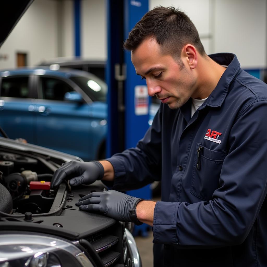 Art Pearson Auto Service Technician Working