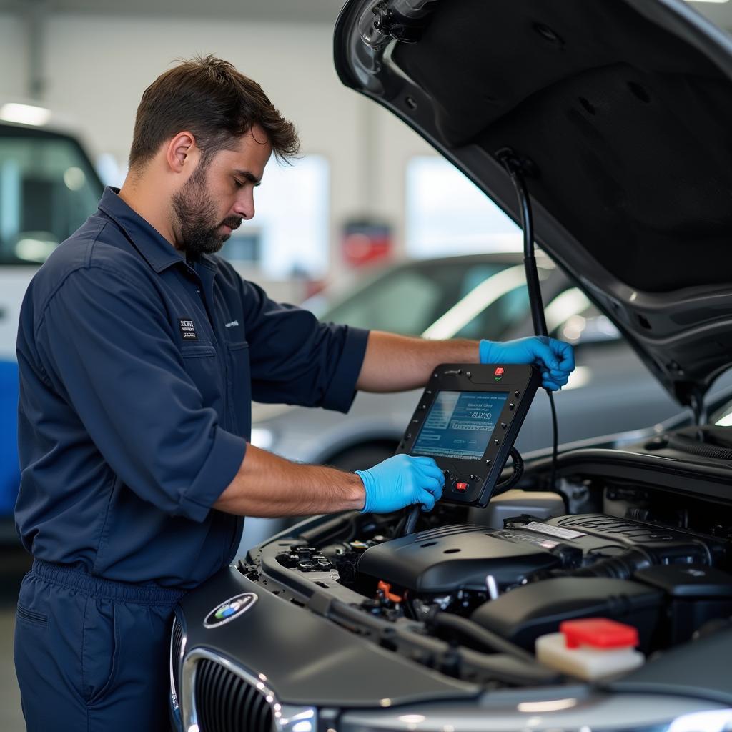 ASE Certified Mechanic at Work