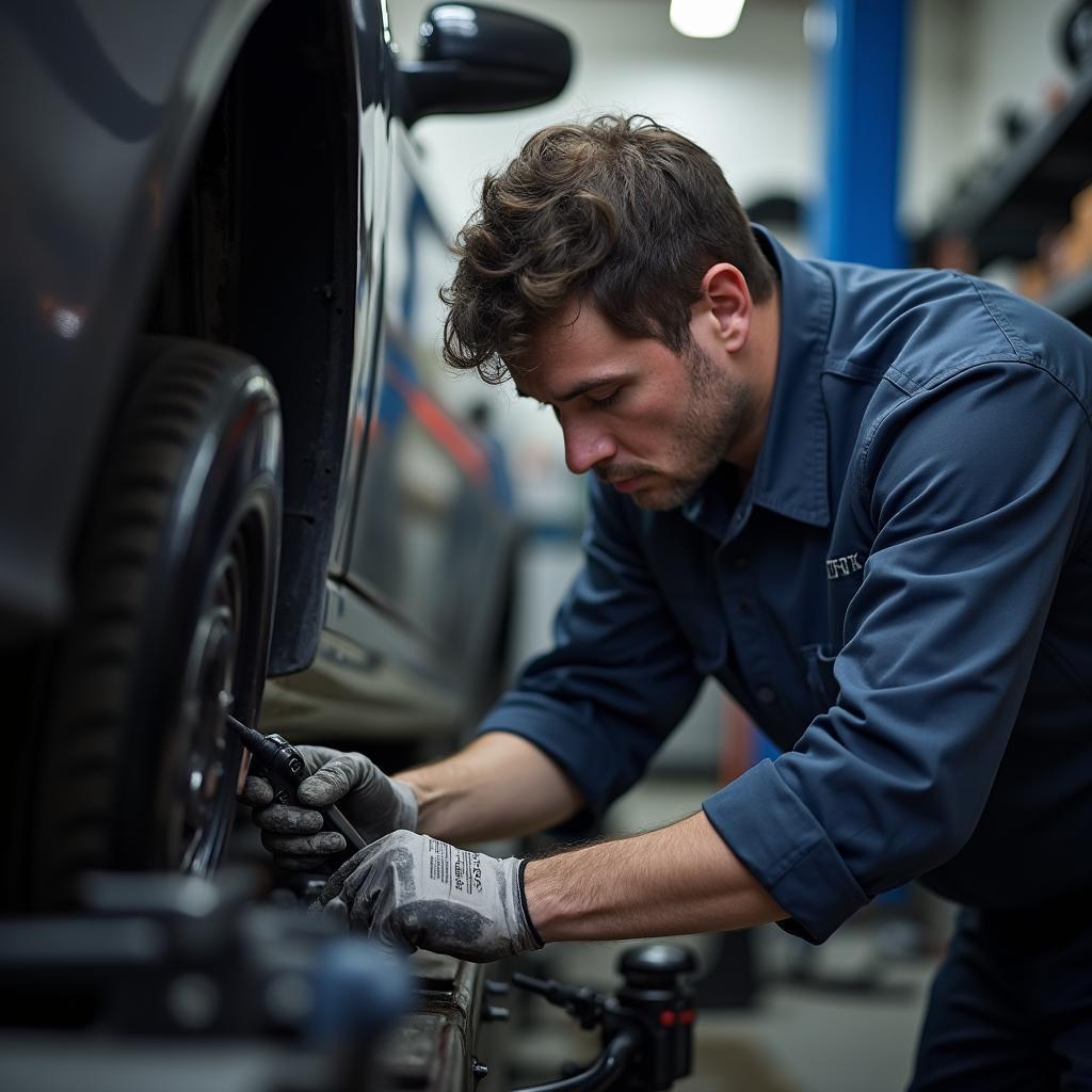 Asian Auto Service Inc Alexandria Technician Working