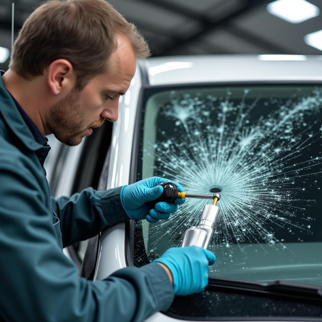 Assessing Windshield Damage PG County