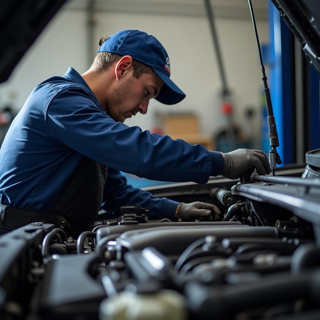 Skilled Auto Mechanics at Work