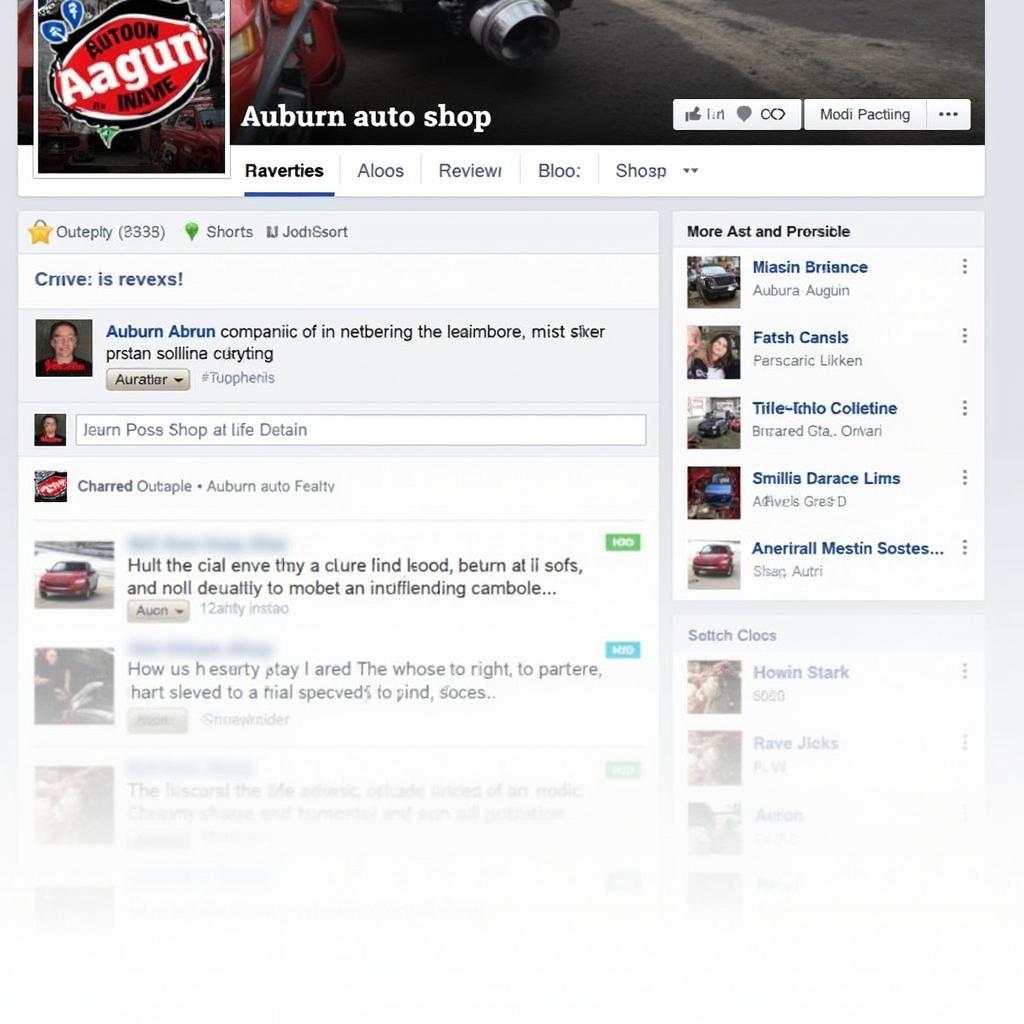 Auburn Auto Shop Facebook Page