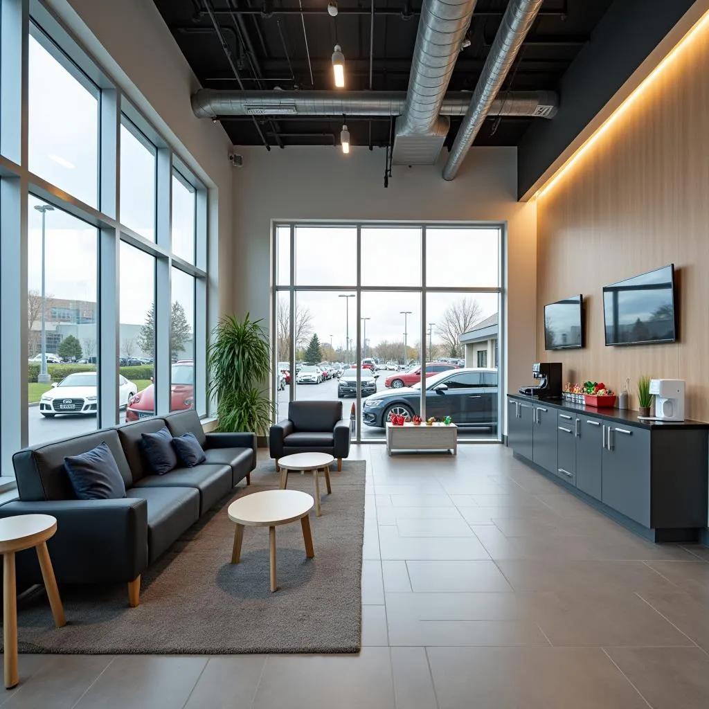 Comfortable Waiting Area in Audi Fremont Auto Mall