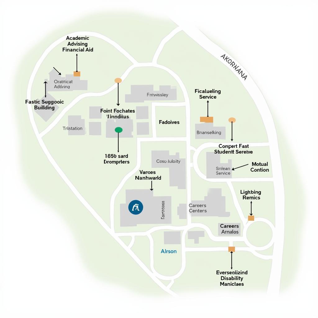 AUT Student Services Akoranga Campus Map