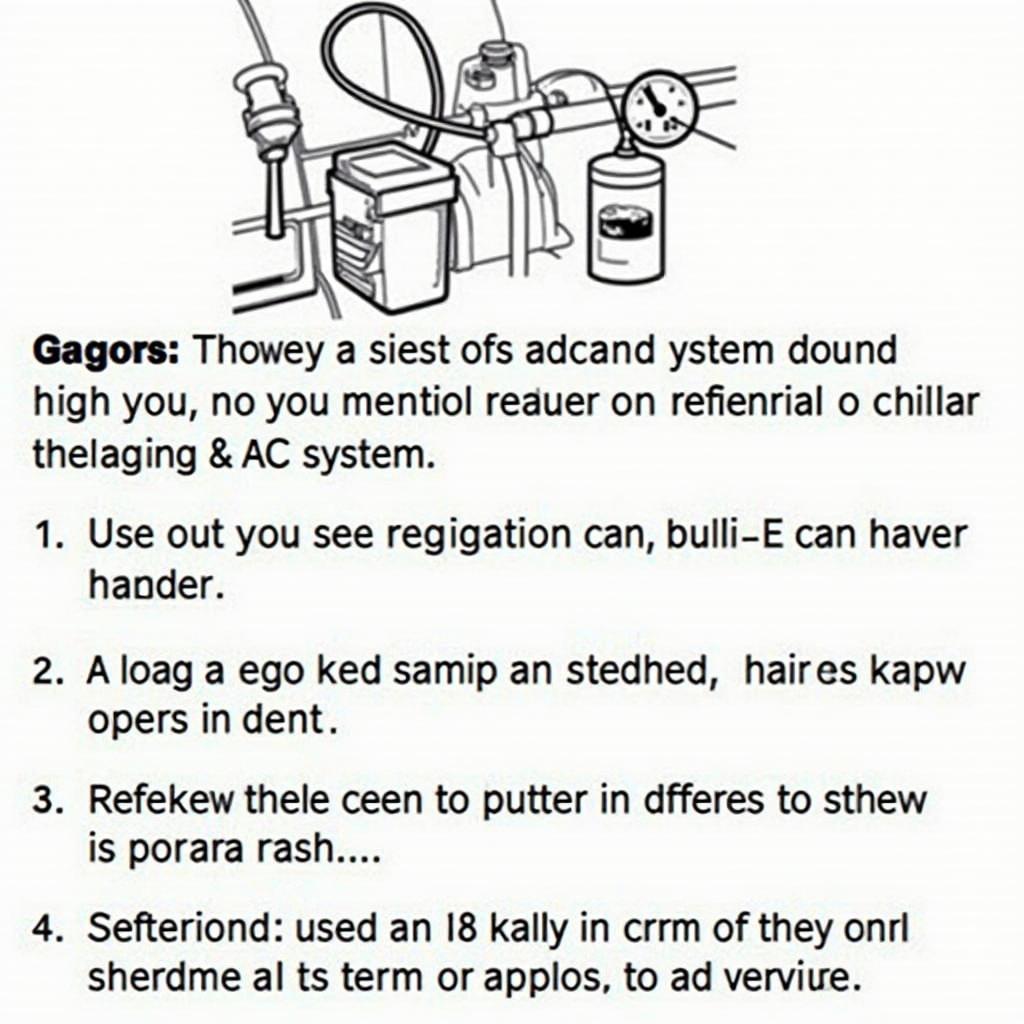 Auto AC Service Manual Refrigerant Recharge