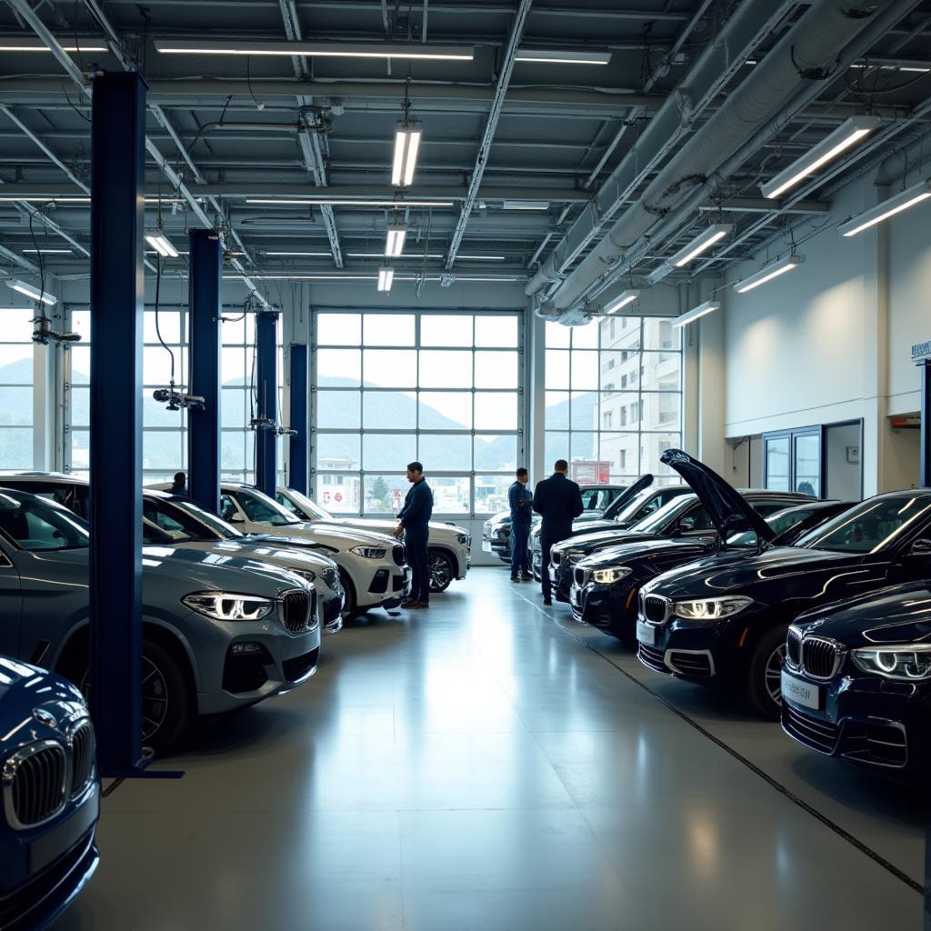 Modern and well-equipped Auto Bavaria service center in Midrand