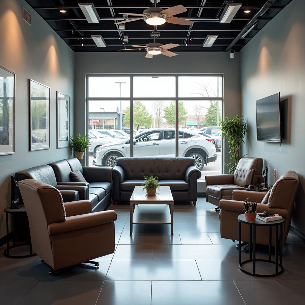 Comfortable Auto Clinic Waiting Area