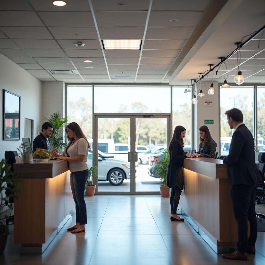 Visiting an Auto Club Branch