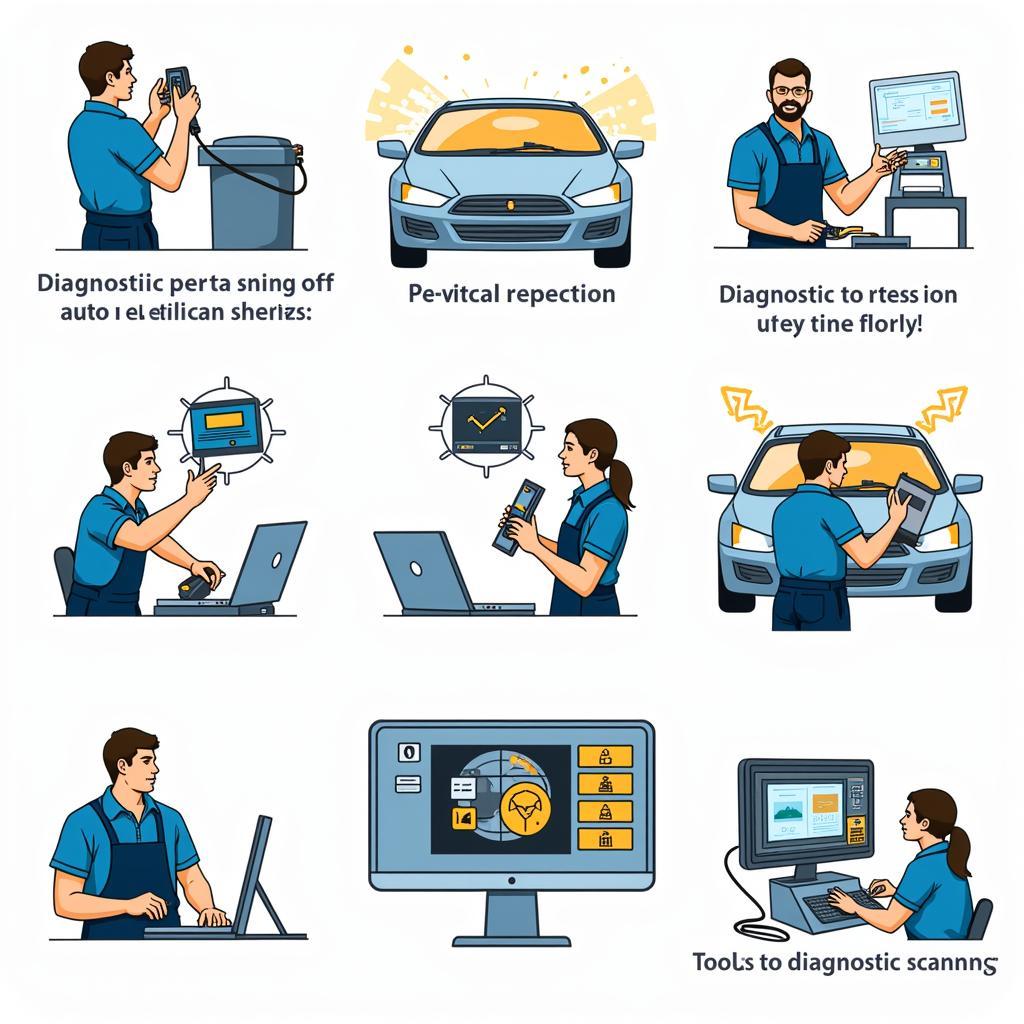 Auto Electrical Testing Process in a Workshop