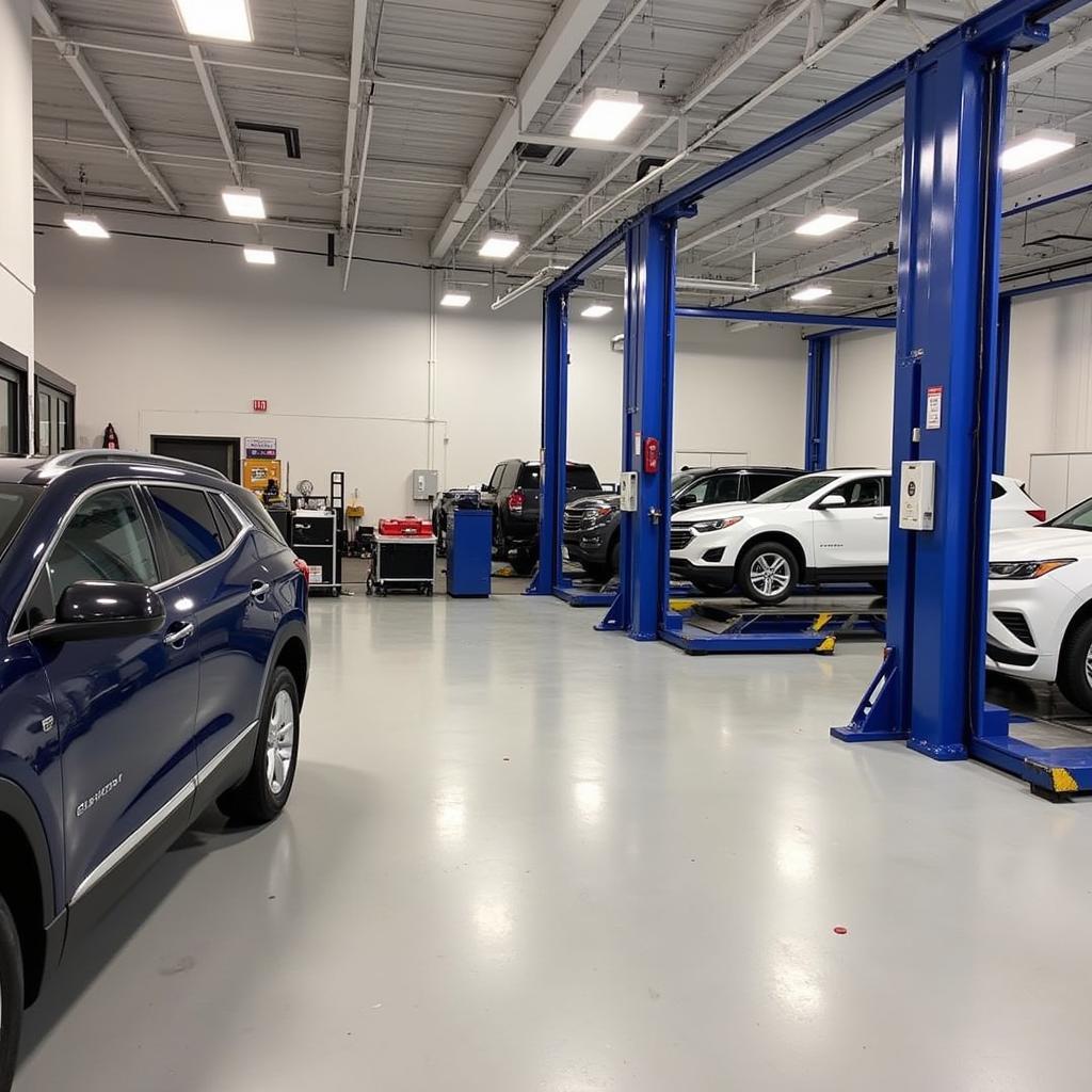 Auto Gallery Chevrolet Service Bay in Commerce GA