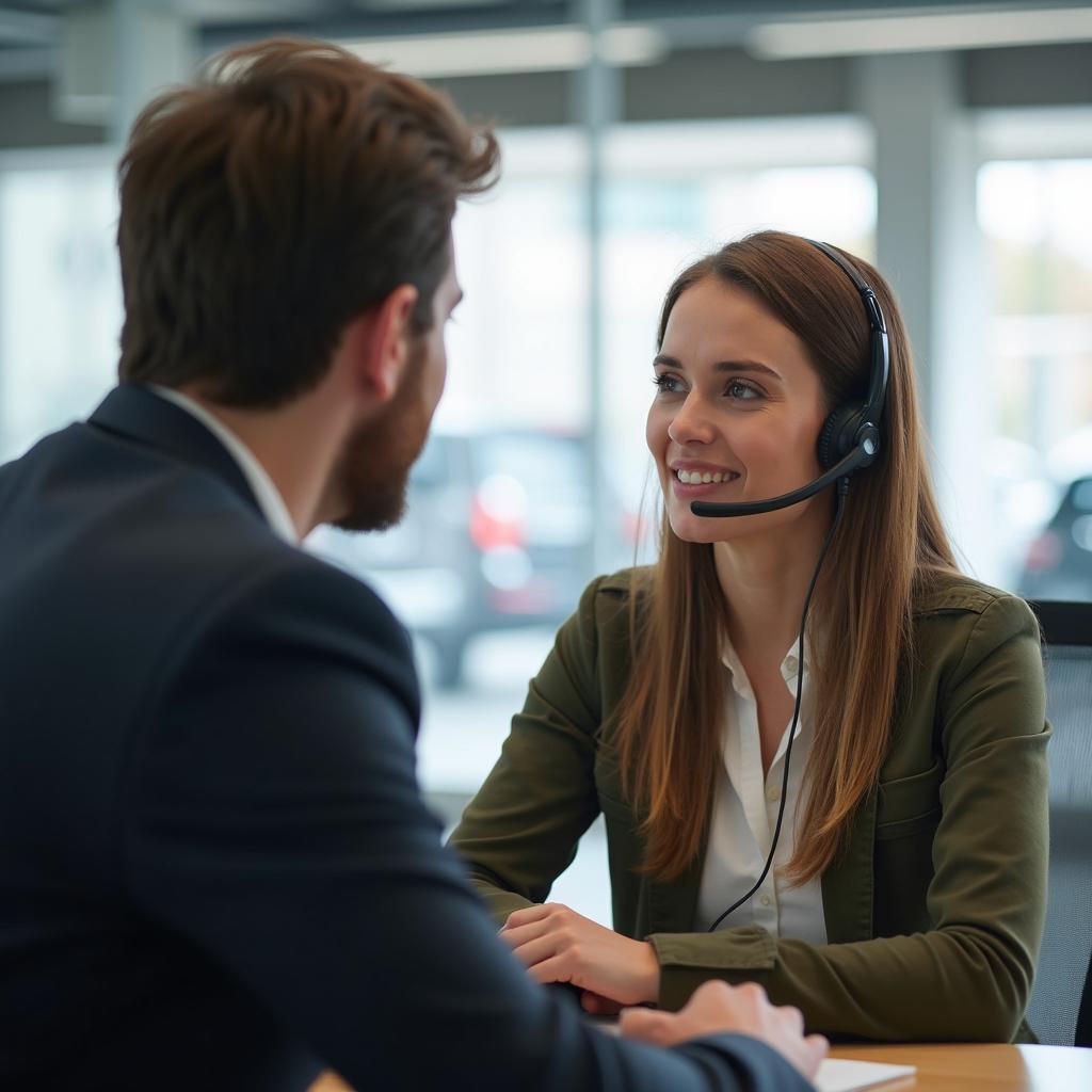 Customer Speaking to a Representative