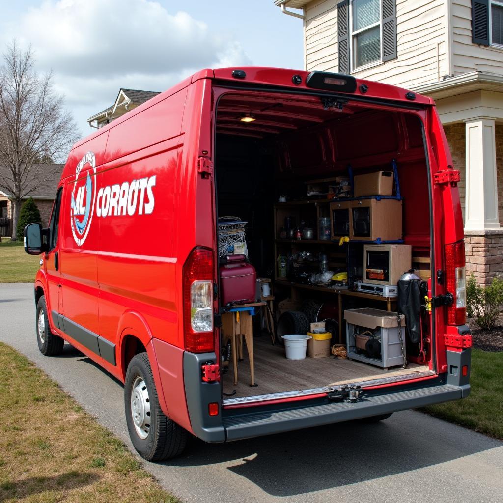 Auto Parts Delivery Van