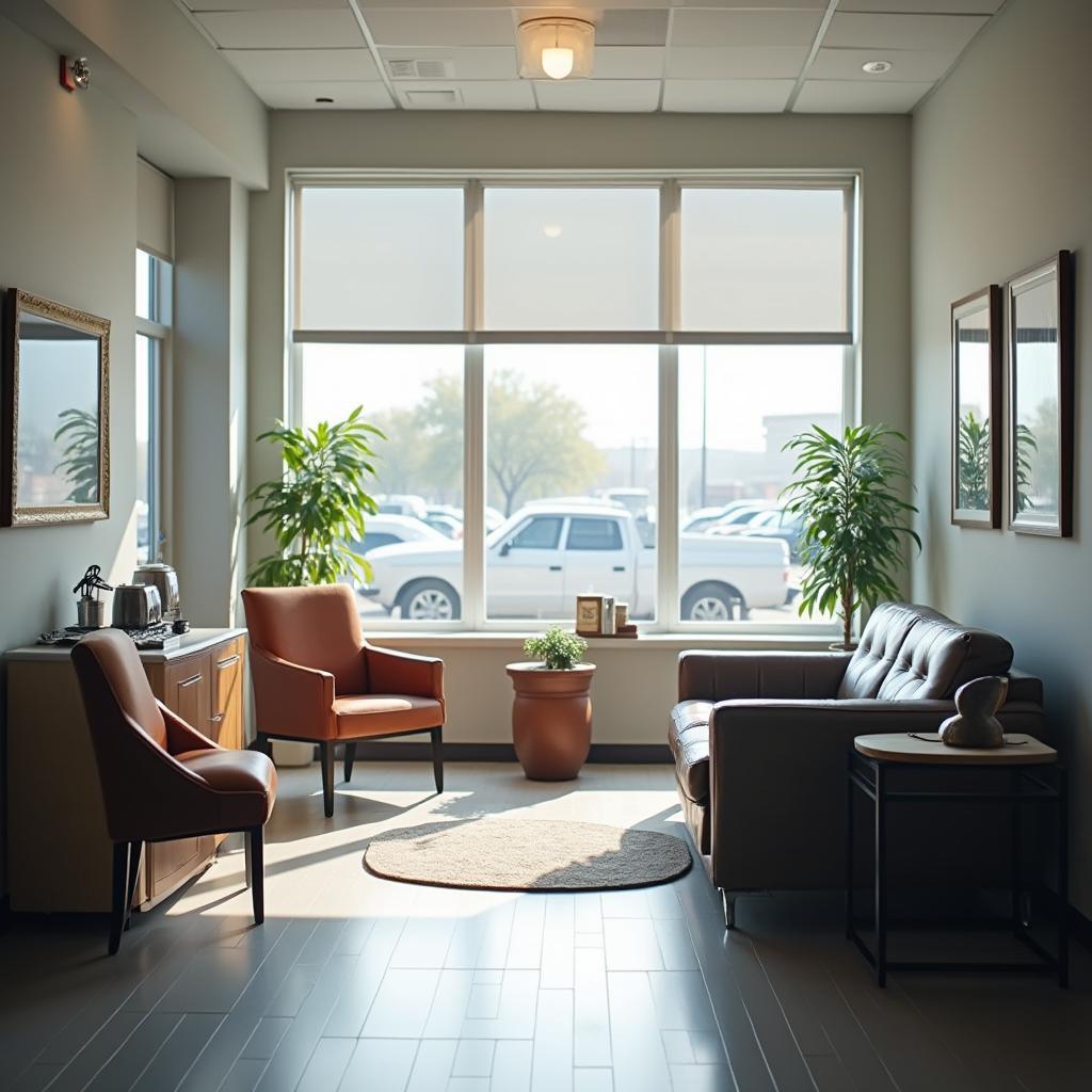 Comfortable and Convenient Waiting Area in Auto Plus Service Center