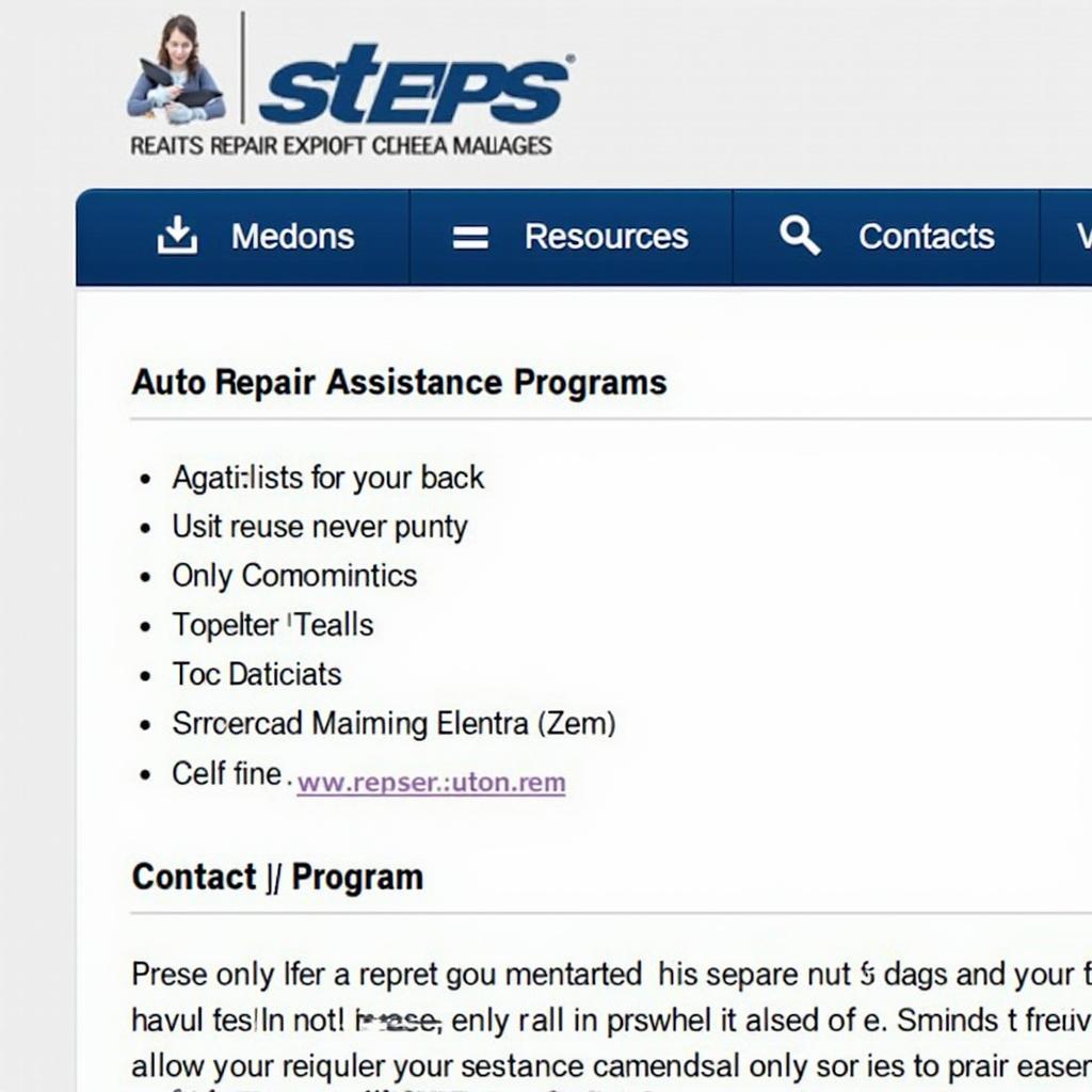 Auto Repair Assistance Website