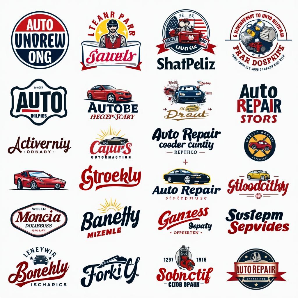 Auto Repair Logo Examples