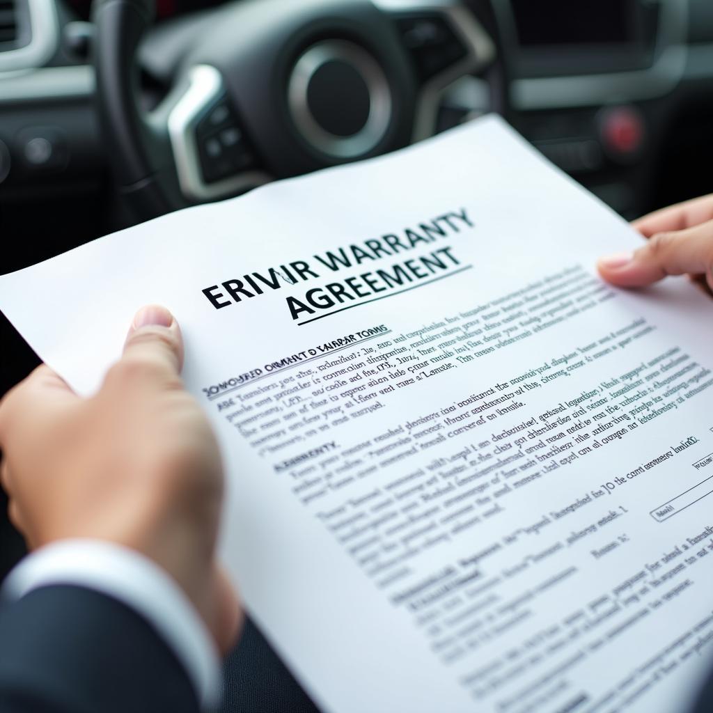 Auto Repair Service Warranty Agreement