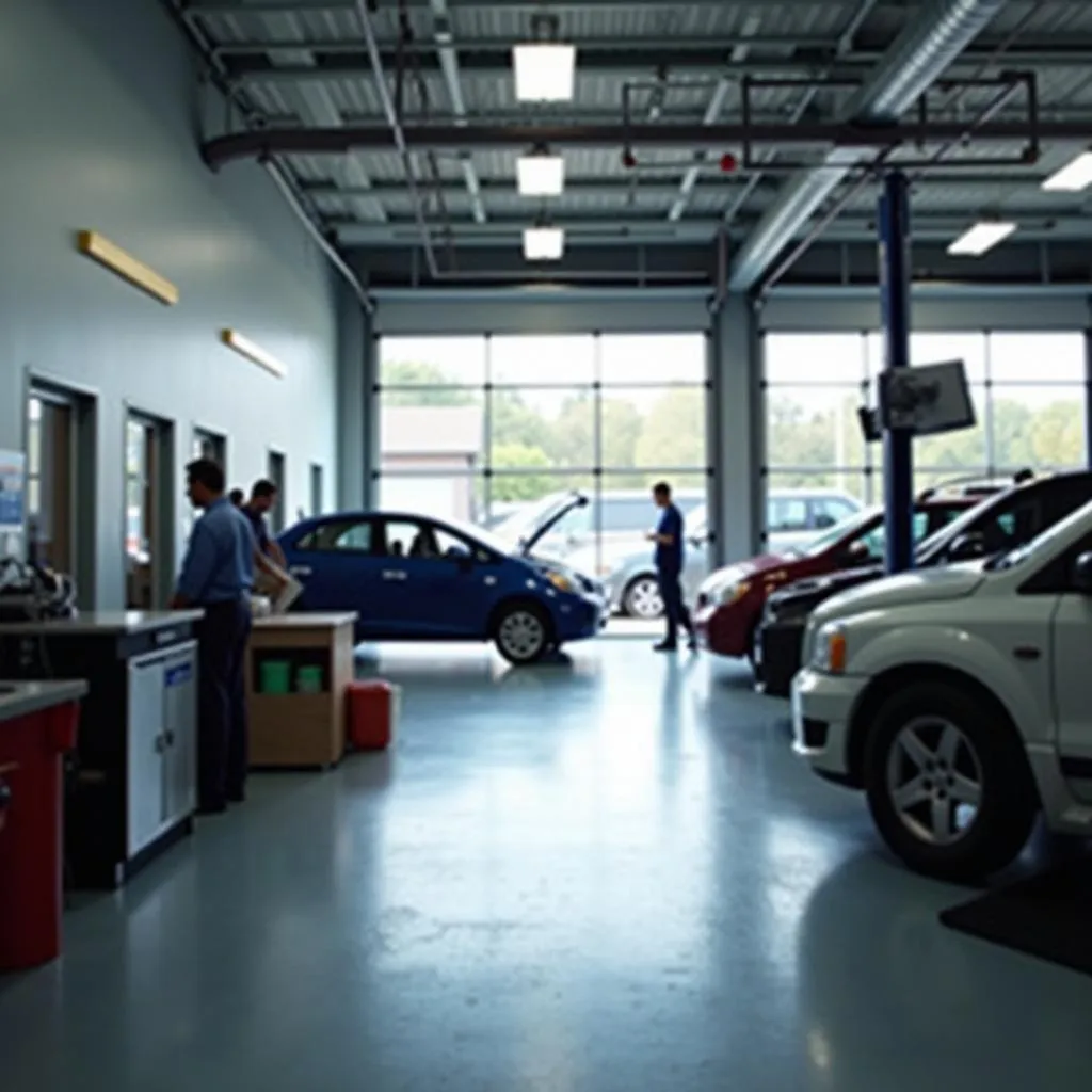 Auto Repair Shop Interior