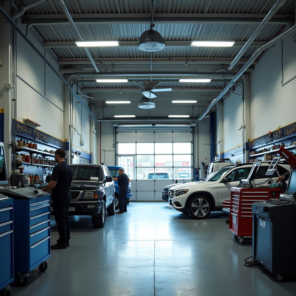 Inside a Professional Auto Repair Shop