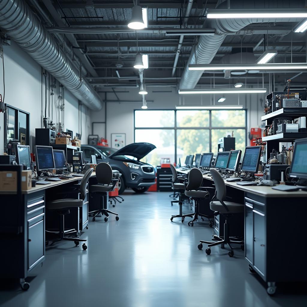 Auto Repair Shop Interior