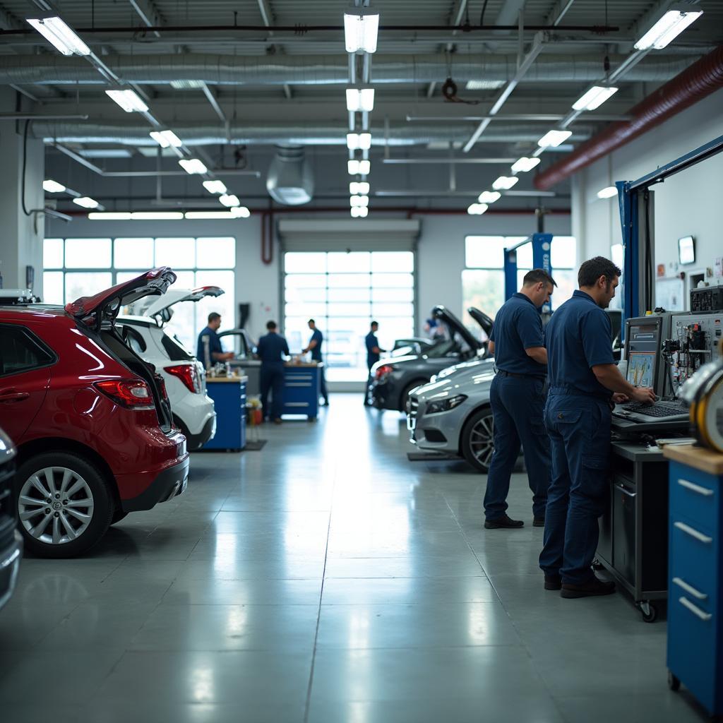 Auto Repair Shop Interior