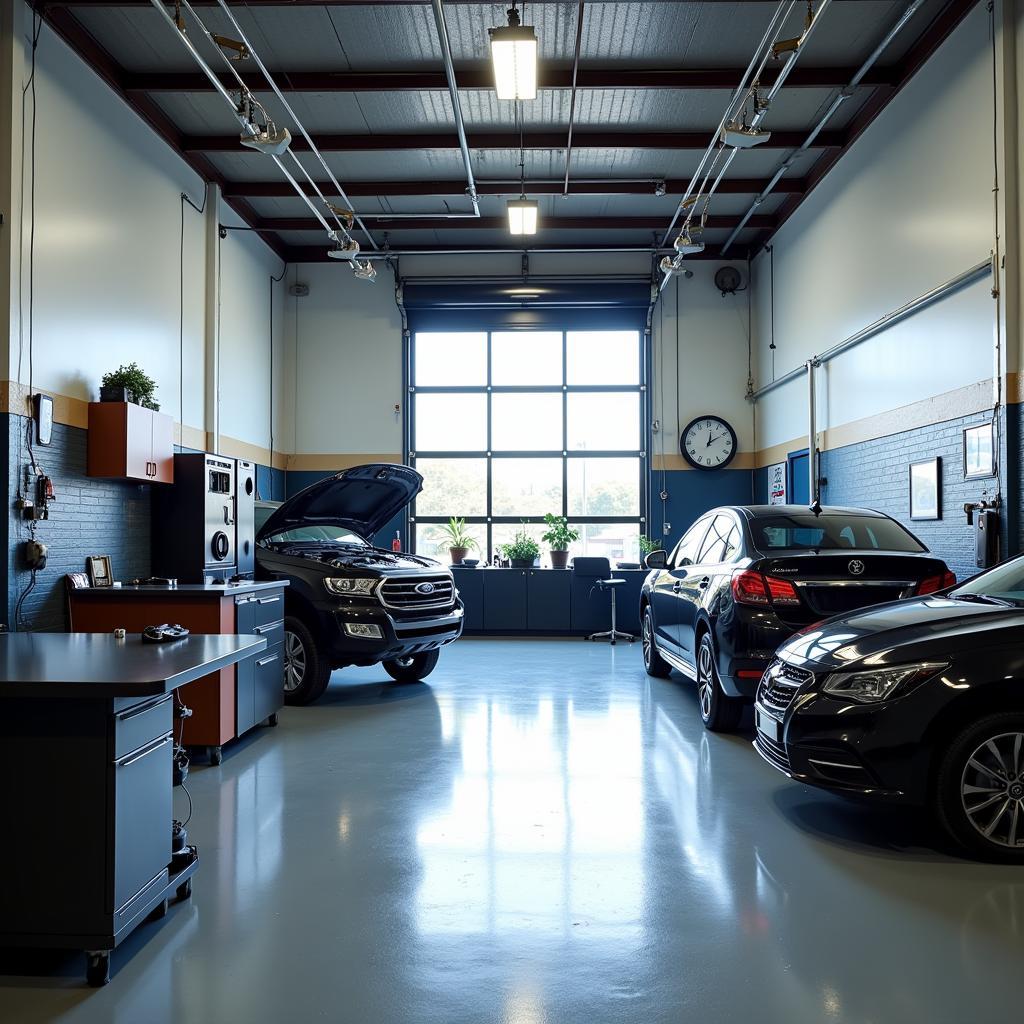 Auto Repair Shop Interior