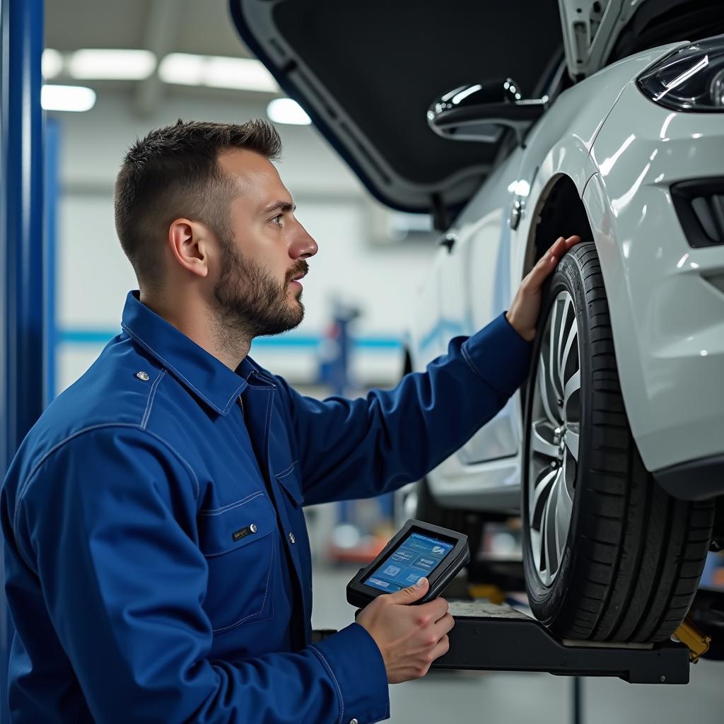 Car repair at auto shop