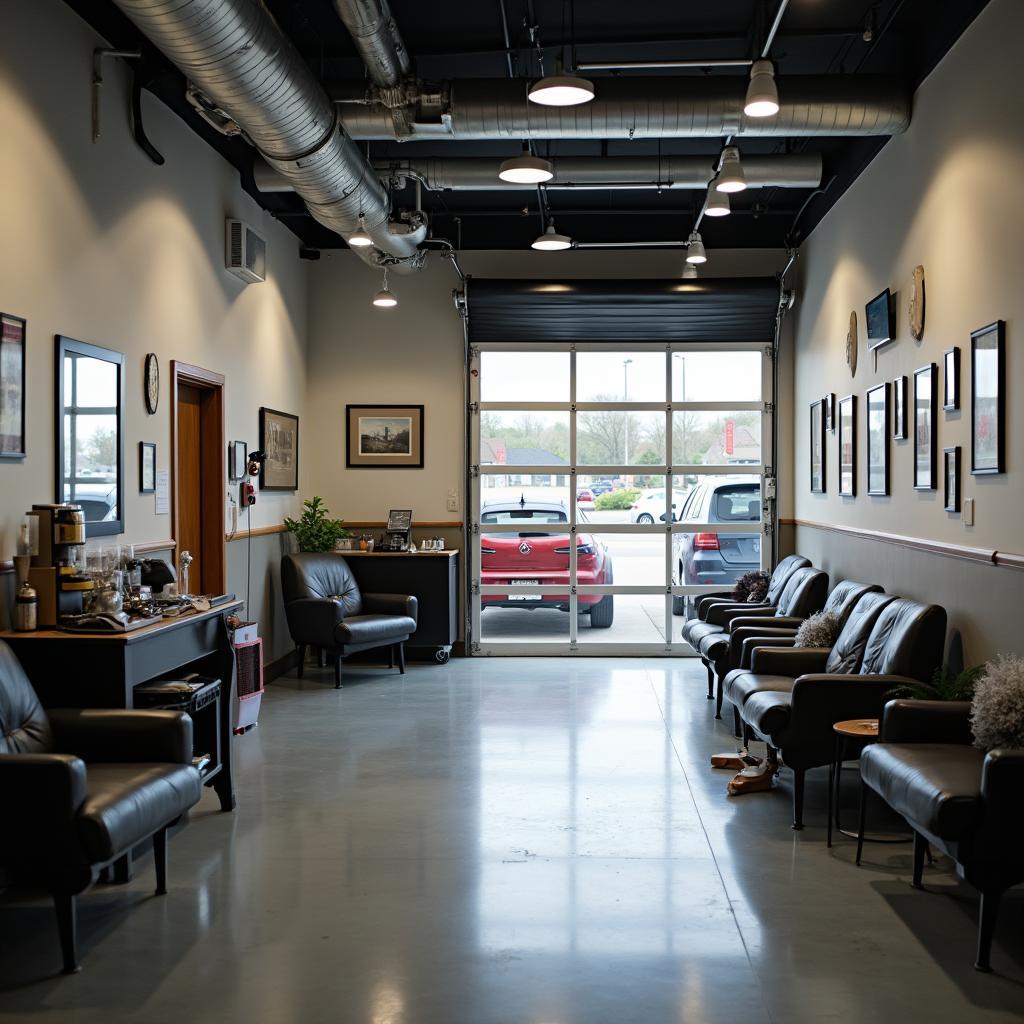 Auto Repair Shop Waiting Area