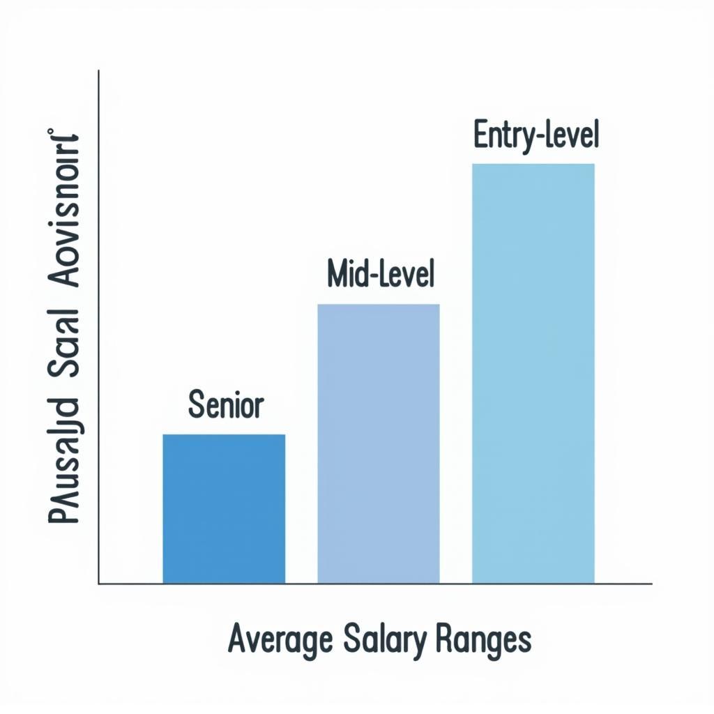 Comparison chart of average auto service advisor salaries by experience level