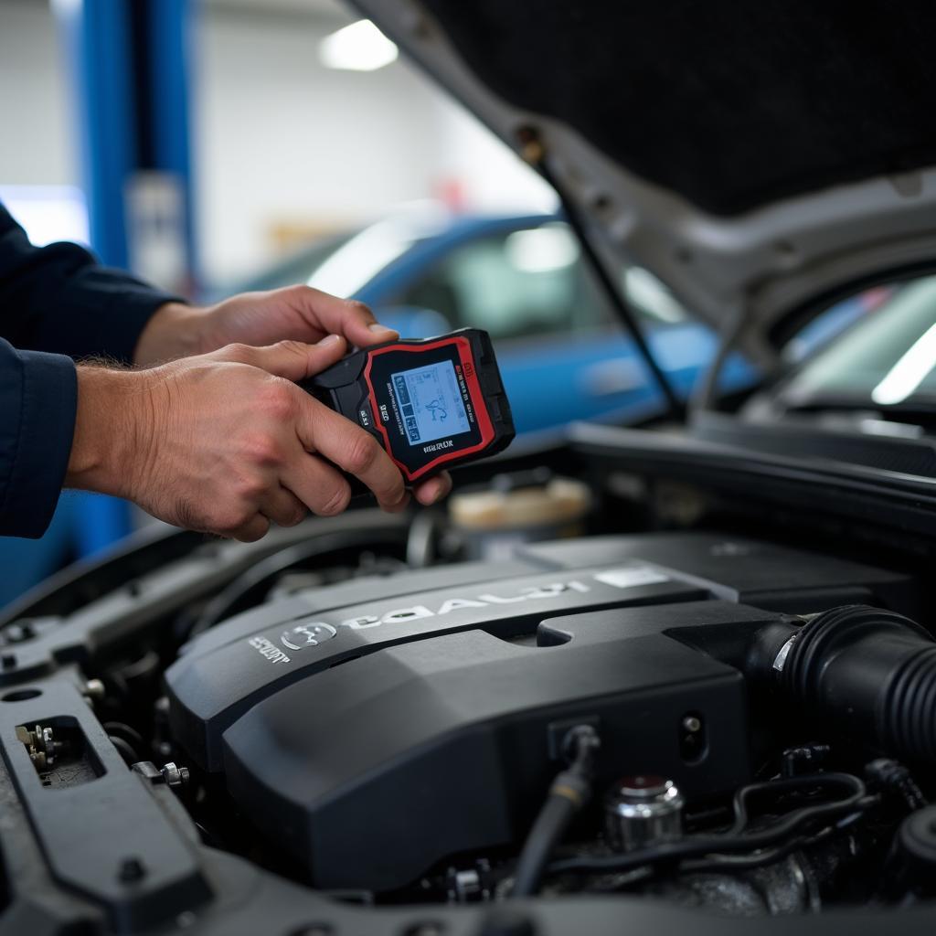 Experienced Mechanic Inspecting a Car in Bentonville AR