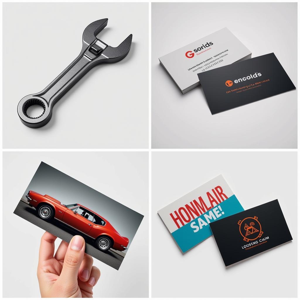 Creative Auto Service Business Card Designs