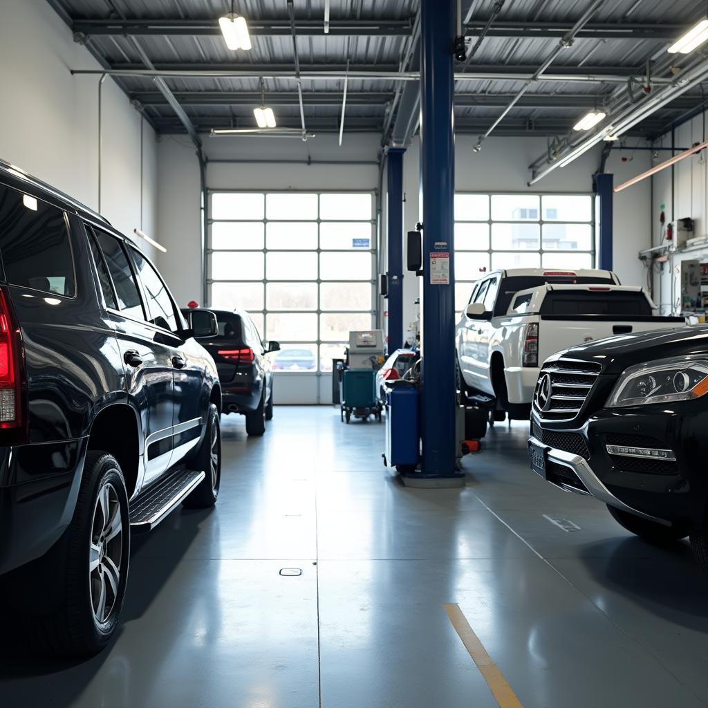 Modern auto service center in Virginia Beach