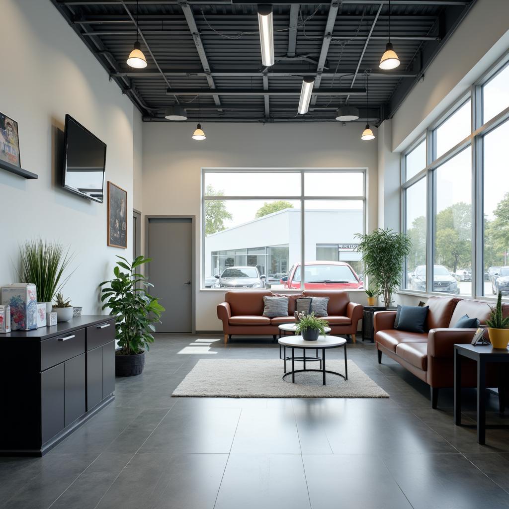 Comfortable Customer Waiting Area in Service Center