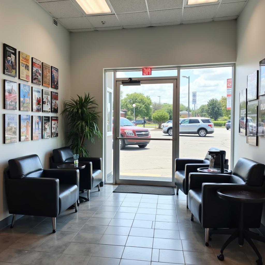 Auto service center waiting area