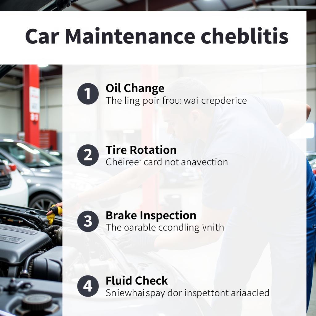 Car maintenance checklist