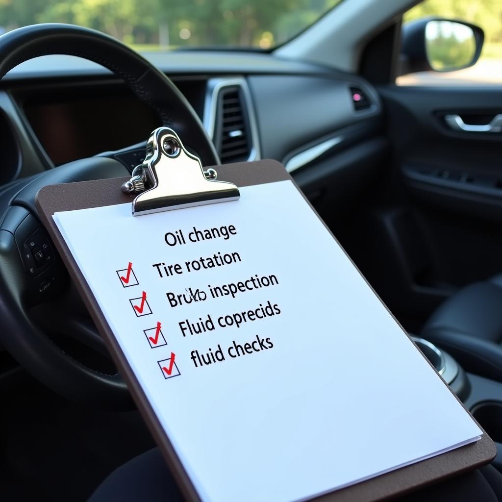 Auto Service Checklist in Cottage Grove