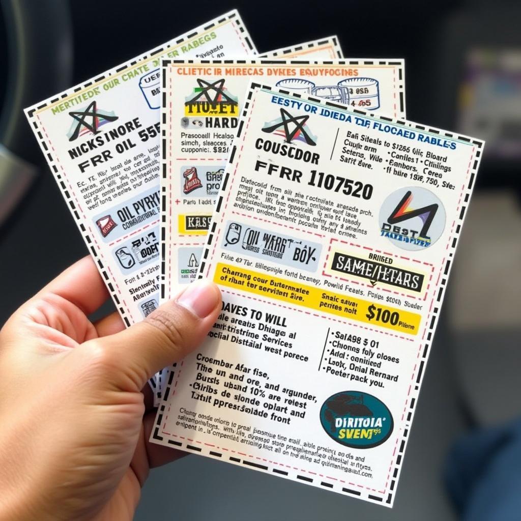 Coupons for auto service and repair