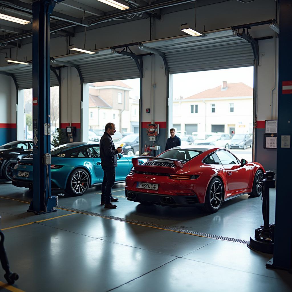 Modern Auto Service Garage in Le Mans