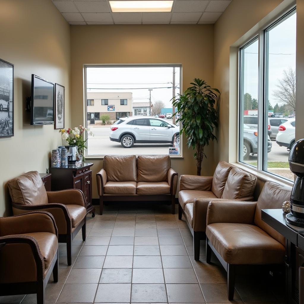 Comfortable Auto Service Waiting Area 